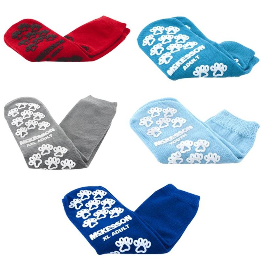 Slipper Socks McKesson 2X-Large Gray 2pairs